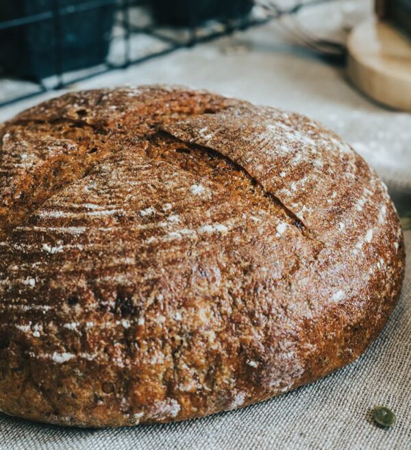 Hot cross whole wheat bread